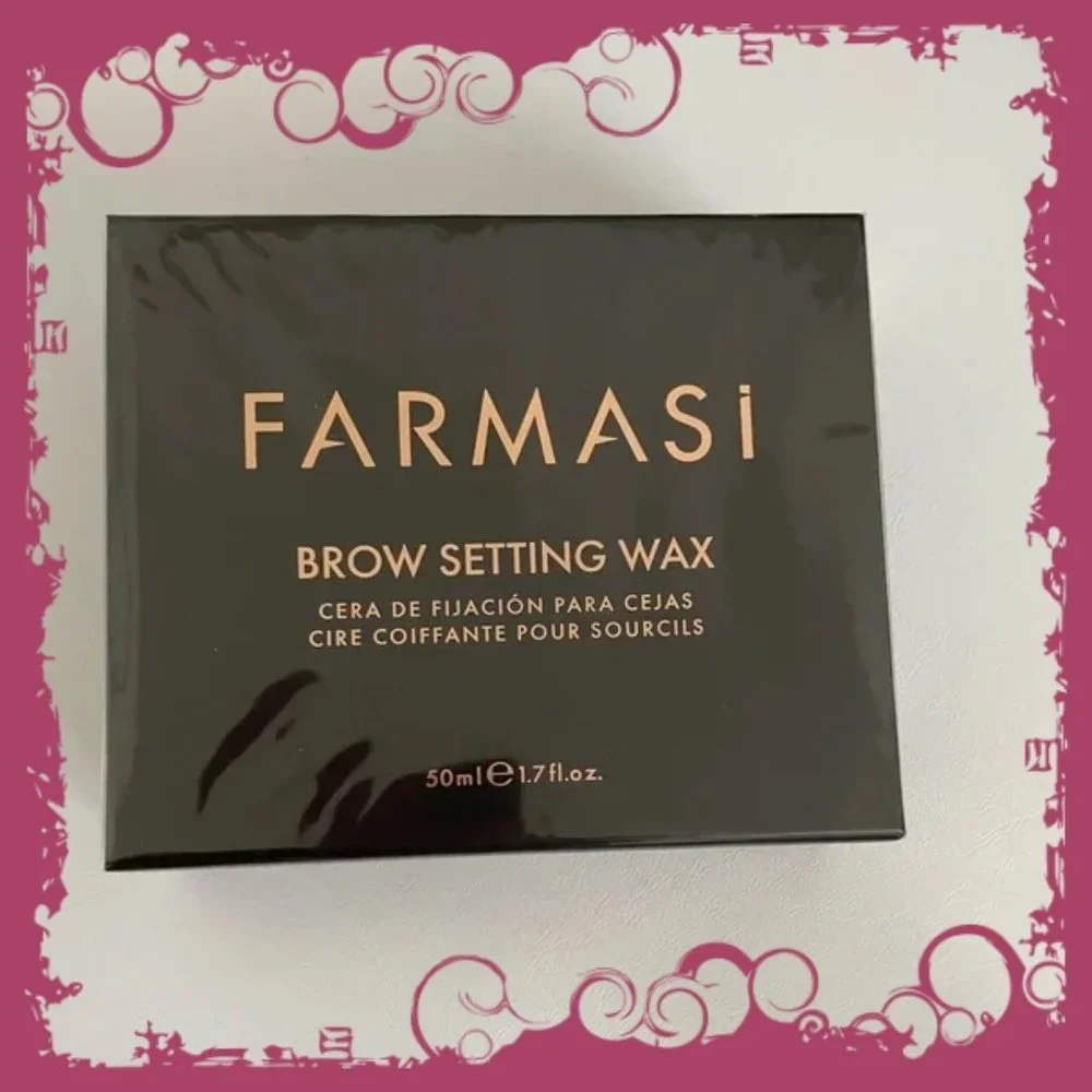 NIB Large 1.7oz Jar Farmasi Eyebrow Styling Wax w/Brush - Picture 3 of 5